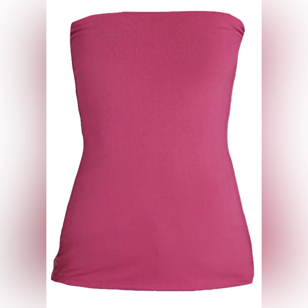 Susana Monaco Fuchsia Strapless Top Size S